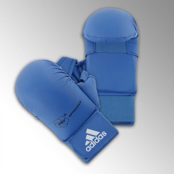 adidas mitaines karate wkf avec pouce 66123.bleu