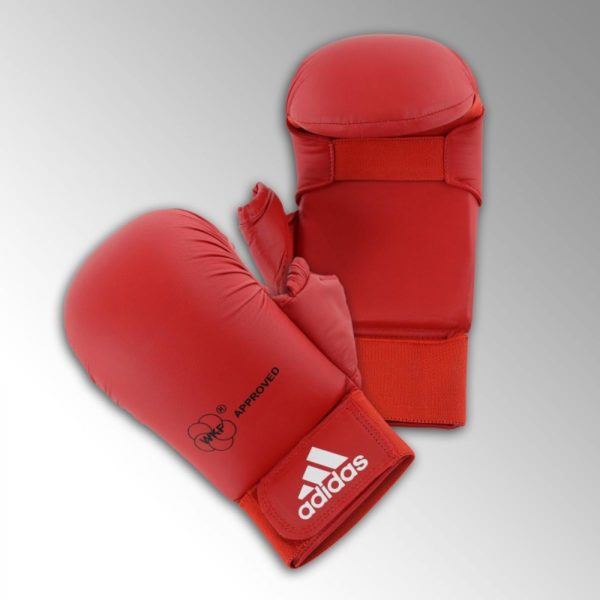 adidas mitaines karate wkf avec pouce 66123.rouge