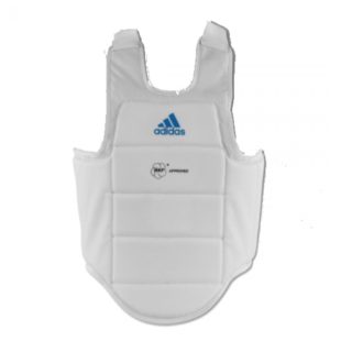 adip03 plastron adidas karate sous kimono blanc 2