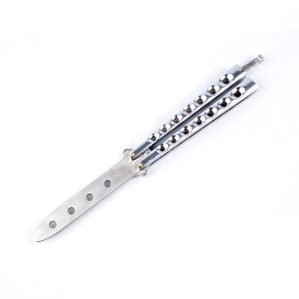 Armes blanches - COUTEAU PAPILLON D'ENTRAINEMENT EN METAL NON