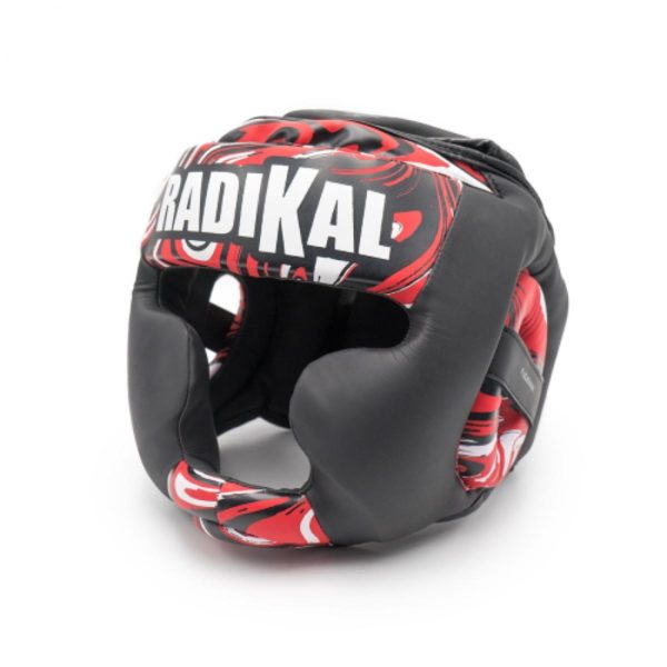 casque radikal 3.0 21612 noir rouge face