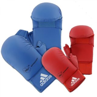 mitaines karate mitt wkf avec pouce adidas 1 1 2