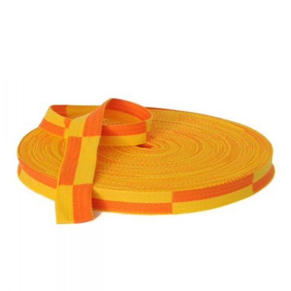 rouleau karate jaune orange