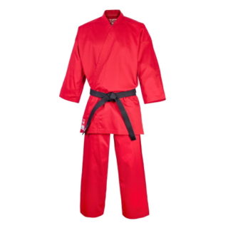 R KIMONO TRAINING KARATE ROUGE FUJI MAE