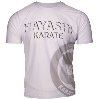 T SHIRT HAYASHI WKF BLANC face