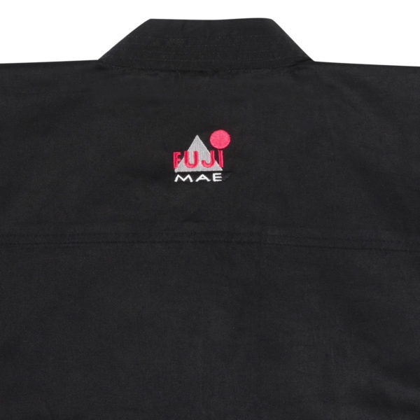 VESTE NOIR TYPE KARATE FUJI MAE zoom dos