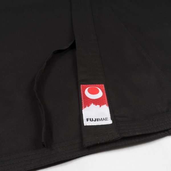 VESTE NOIR TYPE KARATE FUJI MAE zoom étiquette